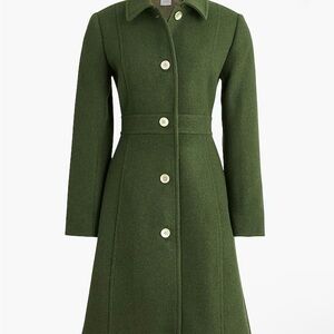 Elegant Wool-blend Lady Day Coat